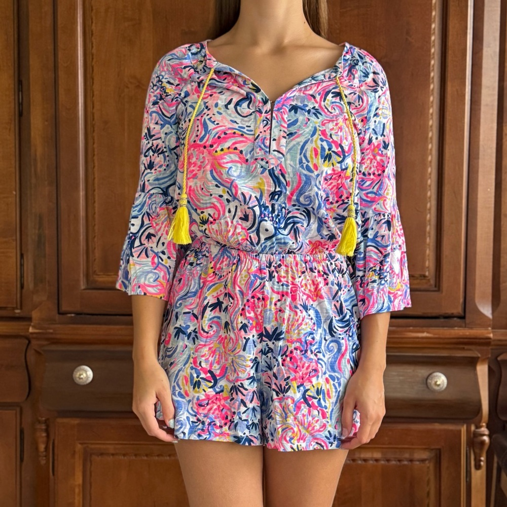 Lilly Pulitzer Multicolor Floral Romper